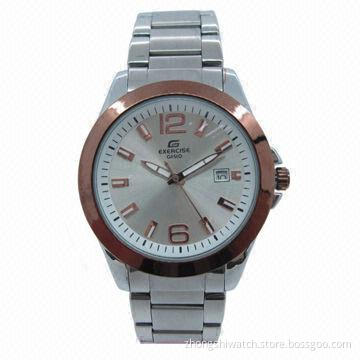 Stylish Metal Wristwatch with Handsome Face, Colorful Tone, Alloy Case, 30m Waterproof